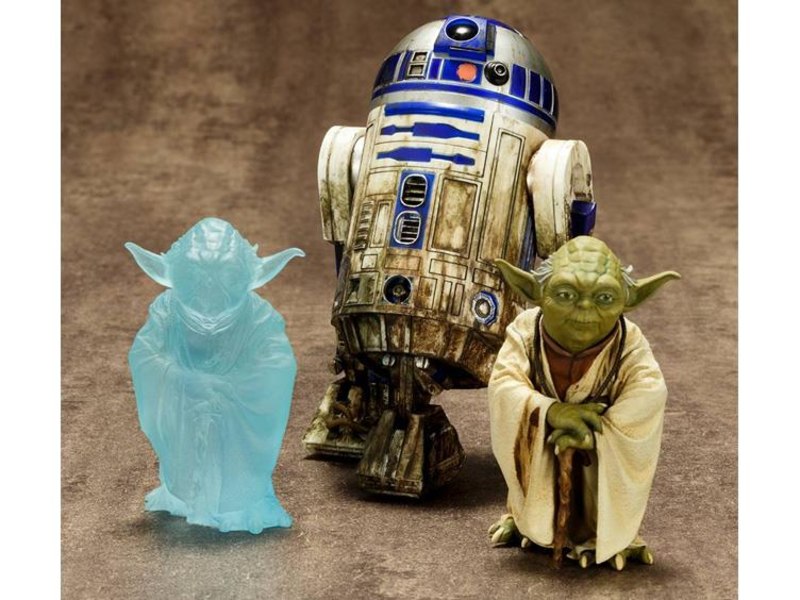 1/10 Scale Dagobah Yoda & R2-D2 ArtFX+ Set - JediInsider.com